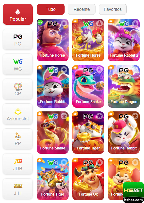 Experiência de Jogos hsbet.com